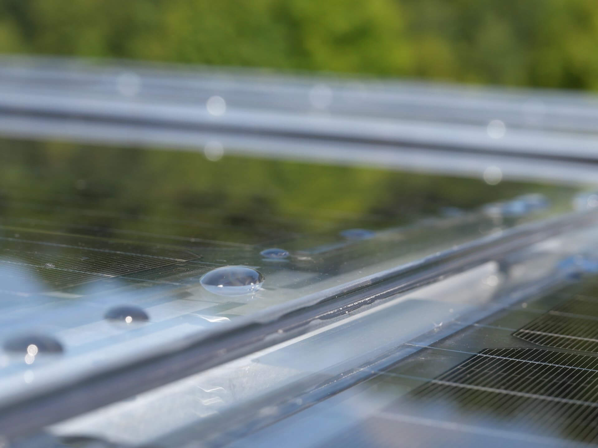 PV Carport überlappende Solarmodule