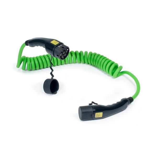 Typ2 Ladekabel 22kW spiral für öffentliche Ladestationen