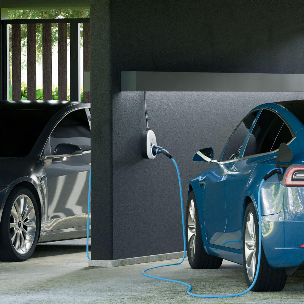 go-e Charger Gemini Wallbox_mit_Elektroauto