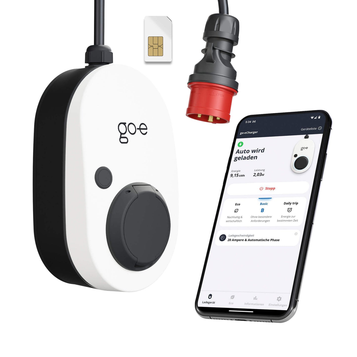 go-e Charger Gemini flex 2.0 Mobile Ladestation