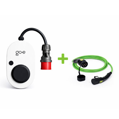 Set: go-e Charger Gemini flex 11 kW + 5m Ladekabel Typ 2