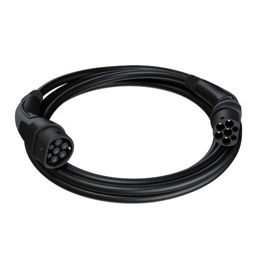 go-e Charger Ladekabel Typ2 - Typ2 22kW für öffentliche Ladestationen schwarz